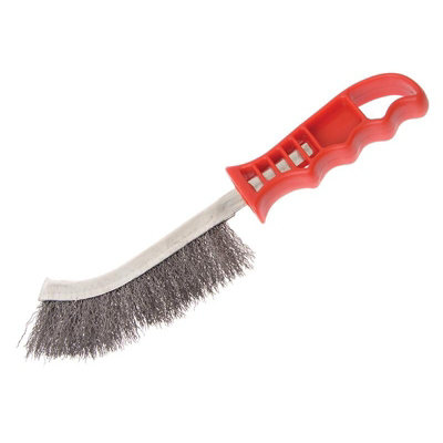 B&Q -  Wire Scratch Brush Red (Steel Red Handle)