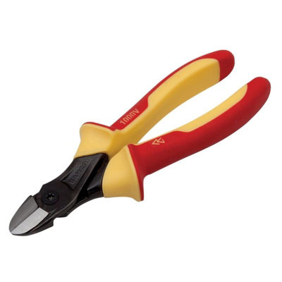 B&Q Bahco Ergo Side Cutting Pliers Multi Colour (180Mm (7 In)) Black
