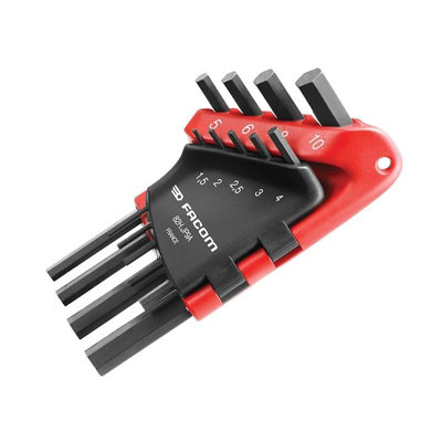 Facom 82H.jp9A Metric Hexagon Key Set9 Piece Multi Colour (One Size) from B&Q