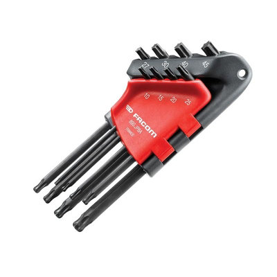B&Q -  Long Metric Head Torx Hex Key Set Of 8 (Tx10-Tx45) Multi Colour (One Size)