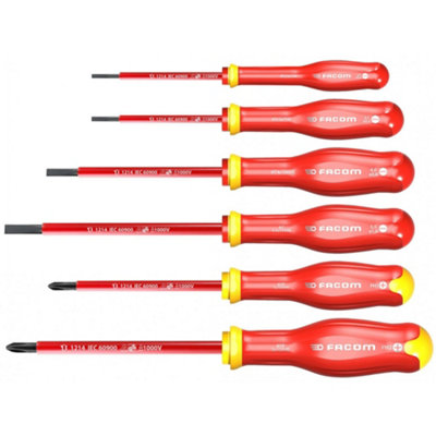 Facom Protwist Vde Screwdriver Set6 Piece Multi Colour (One Size) from B&Q