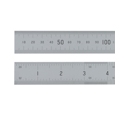 B&Q -  Satin Chrome Rule Multi Colour (12In / 300mm)