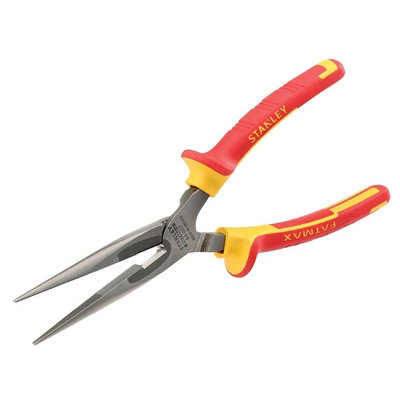 Stanley Hand Tools Fatmax Vde Long Nose Pliers Multi Colour (200mm) from B&Q