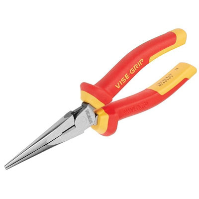  - Irwin Vise-Grip Long Nose Pliers High Leverage Vde 200mm Multi Colour (200mm (High Leverage))