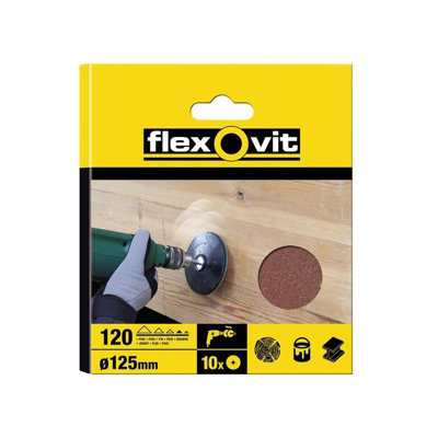 Flexovit Drill Mountable Discs 125mm Multi Colour (125mm) from B&Q