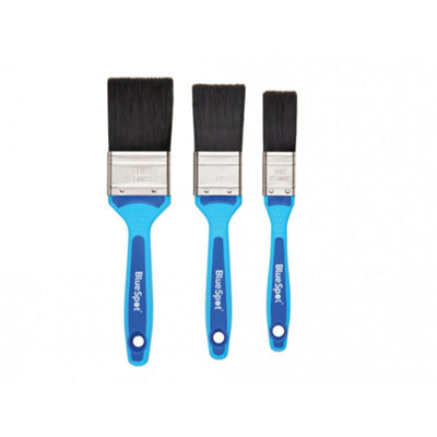 Bluespot Tools Soft Grip Synthetic Paint Brush Set3 Piece Multi Colour (One Size) from B&Q