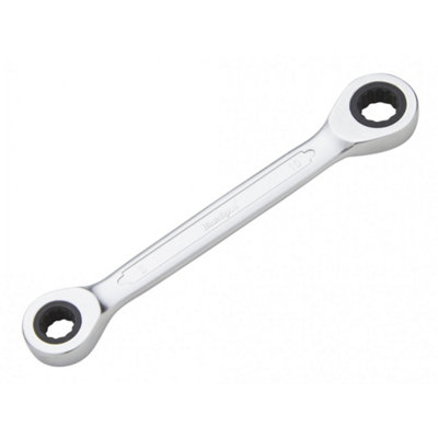 B&Q -  Double End Ratchet Spanner Multi Colour (8-10mm)