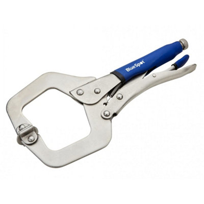 Bluespot Tools Locking C-Clamp With Swivel Pads 280mm (11In) Multi Colour (One Size) from B&Q