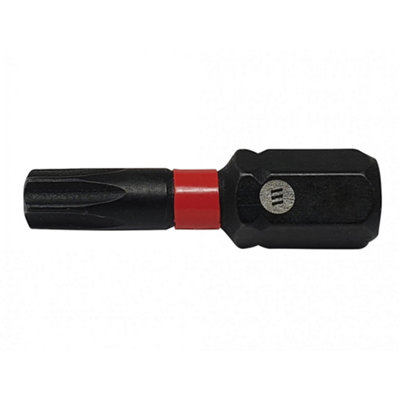 Forgefix Forgefast Impact BitsTorx Compatible Black Phosphate (Tx10 X 25mm) from B&Q