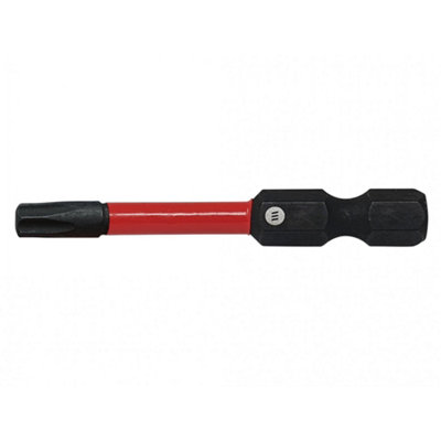 Forgefix Forgefast Impact BitsTorx Compatible Black Phosphate (Tx10 X 50mm) from B&Q