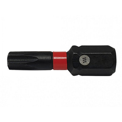 Forgefix Forgefast Impact BitsTorx Compatible Black Phosphate (Tx25 X 25mm) from B&Q