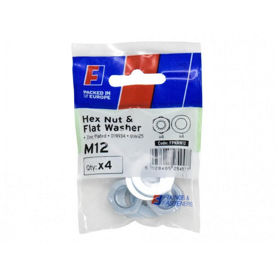 Forgefix Nut & WasherForgepack Multi Colour (M12) from B&Q