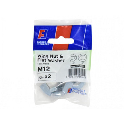 Forgefix Nwing Nut & Washer Multi Colour (M12) from B&Q
