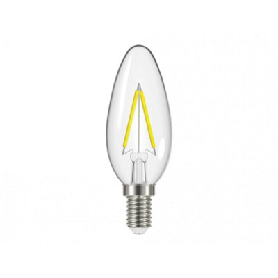 Energizer Led Candle Filament Non-Dimmable Bulb Multi Colour (Ses (E14) 470 Lumen 4W) from B&Q