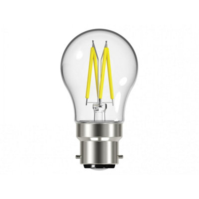 B&Q Energizer Led Golf Filament Non-Dimmable Bulb Multi Colour (Bc (B22) 470 Lumen 4W) Light