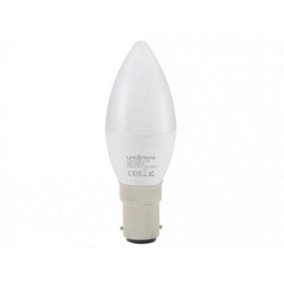 Link2Home Wi-Fi Led Dimmable Bulbs With Rgb Multi Colour (Sbc (B15) Opal Candle 470 Lm 5.5W)
