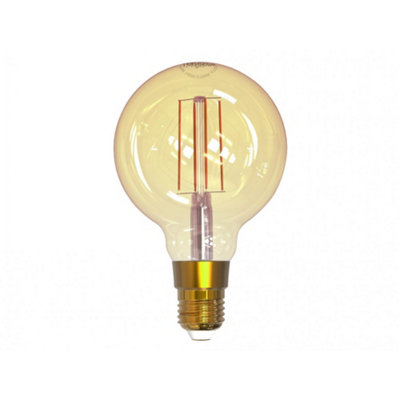 Link2Home Wi-Fi Led Filament Dimmable Bulbs Multi Colour (Es (E27) Balloon 470 Lm 5.5W)