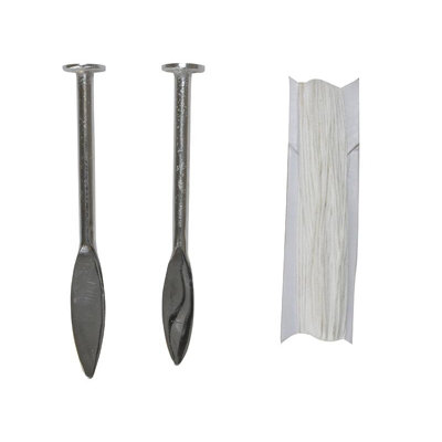Faithfull Lp1 Line Pins (Card Of 2) & Line 18M Multi Colour (One Size) from B&Q