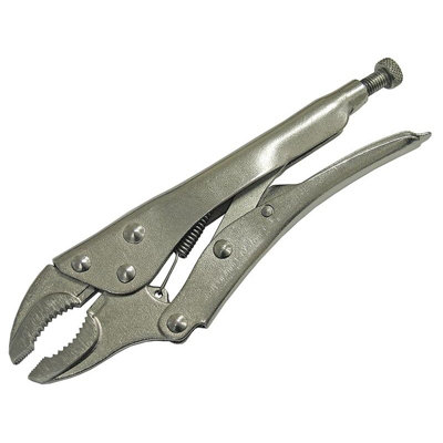 Faithfull Curved Jaw Locking Pliers 225mm (9In) Multi Colour (One Size) from B&Q