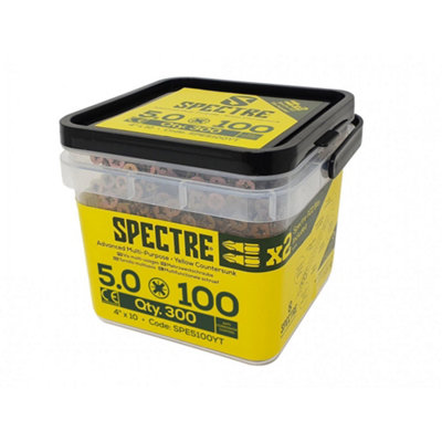  - Forgefix Spectre ScrewPz CompatibleCskZyp Multi Colour (5.0 X 100mm)