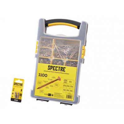 Forgefix Spectre Advanced Screw Set1100 Piece Multi Colour (One Size) from B&Q