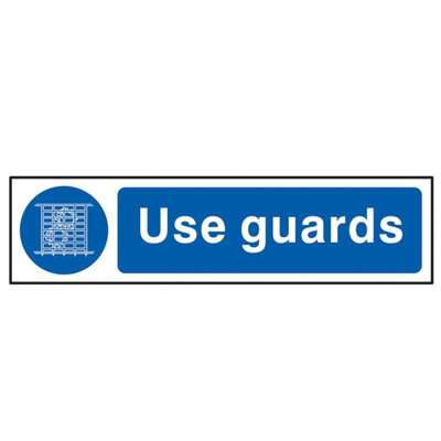  - Scan Use GuardsPvc Sign 200 X 50mm Multi Colour (200 X 50mm)
