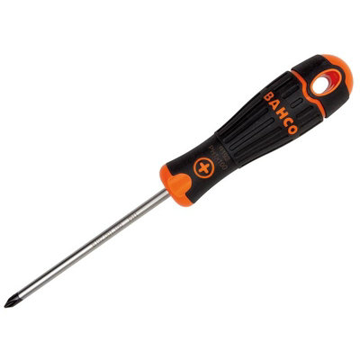 Bahco Black Bahcofit Screwdriver, Phillips Multi Colour (Ph0 X 75Mm)