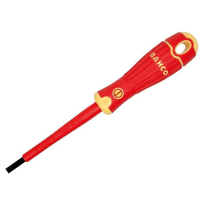 Bahco Bahcofit Insulated Slotted Screwdriver Multi Colour (8.0 X 175mm) from B&Q