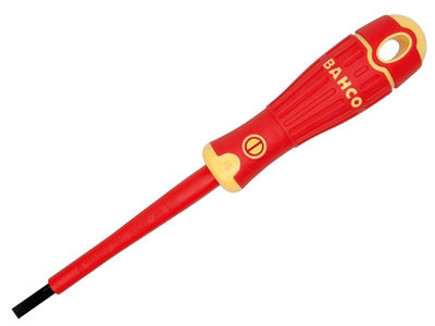 Bahco Bahcofit Insulated Slotted Screwdriver Multi Colour (10.0 X 200mm) from B&Q