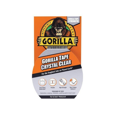 B&Q -  Gorilla Tape 48mm X 8.2M Crystal Clear Multi Colour (One Size)