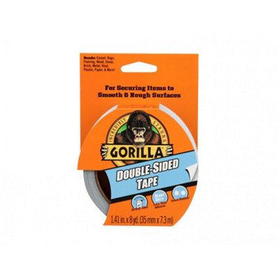 Gorilla Glue Double-Sided Tape 35mm X 7.3M Multi Colour (One Size) from B&Q