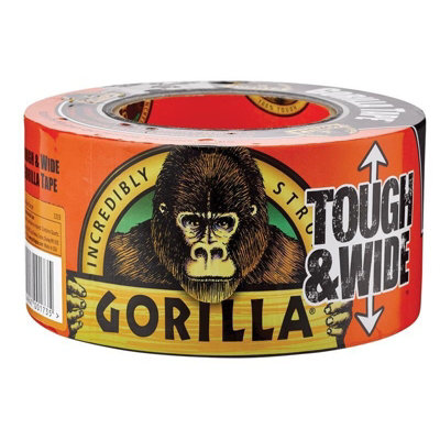 B&Q -  Gorilla Tape Tough & Wide 73mm X 27M Black Multi Colour (One Size)