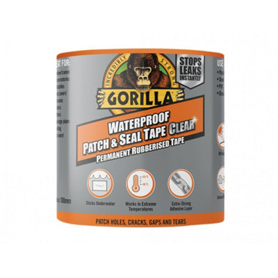 Gorilla Glue Gorilla Waterproof Patch & Seal Tape Multi Colour (100mm X 2.4M Clear) from B&Q