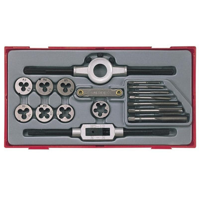 Teng Tttd17 Rethreading Tap & Die Set17 Piece Multi Colour (One Size) from B&Q
