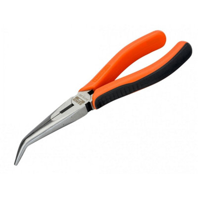 B&Q -  2477G Ergo Bent Snipe Nose Pliers 200mm (8In) Multi Colour (One Size)