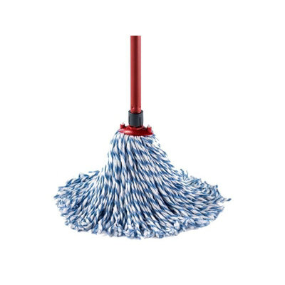 Vileda Supermocio Microfibre & Cotton Mop Multi Colour (Mop Head & Handle) from B&Q