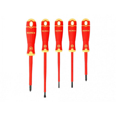 Bahco B220.005 Bahcofit Insulated Screwdriver Set5 Piece Multi Colour (One Size) from B&Q