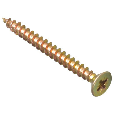 Forgefix Multi-Purpose ScrewsPoziCskZyp Multi Colour (5.0 X 55mm) from B&Q