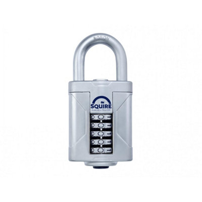 Squire Vulcan Boron Shackle Combination Padlock Multi Colour (60mm) from B&Q