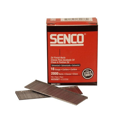 Senco 16 Gauge Galvanised Straight Brad Nails Galvanised Straight (16G X 63mm) from B&Q