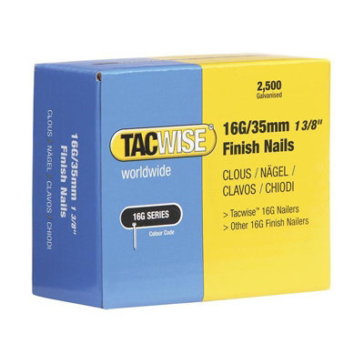 B&Q -  16 Gauge Series Finish Nails Multi Colour (40mm)