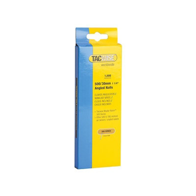 Tacwise 500 Series 18 Gauge Angled Nails Multi Colour (30mm (1000)) from B&Q