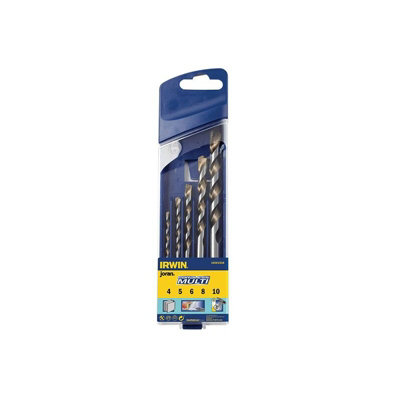  - Irwin Multi-Purpose Drill Bit Set For Cordless Drills Multi Colour (5 Piece 4-10mm)