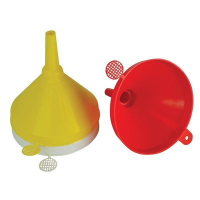Faithfull Plastic Funnel 150mm Set3 Piece Multi Colour (One Size) from B&Q