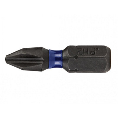Irwin Impact Pro Performance Screwdriver BitsPhillips Multi Colour (Ph2 25mm (Pack 10)) from B&Q
