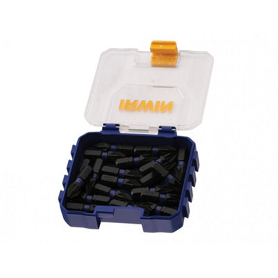 - Irwin Impact Pro Performance Screwdriver BitsPozidriv Multi Colour (Pz2 25mm Pack Of 20)