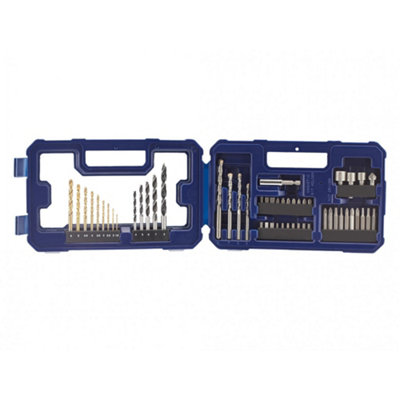 B&Q Irwin Drill & Screwdriving Set, 53 Piece Multi Colour (One ) Size 9