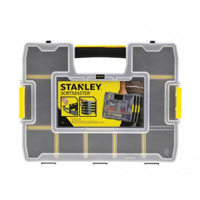 B&Q Stanley Hand Tools Sortmaster Junior Stackable Organiser Multi Colour (Single)