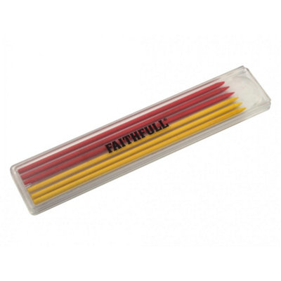 B&Q -  Mixed Pencil Marking Refill Pack6 Piece Multi Colour (One Size)