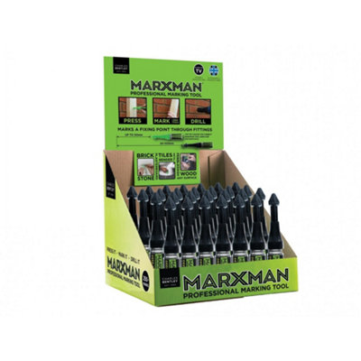 B&Q Green Marxman Marxman Deep Hole Professional Marking Tool (Cdu Of 30) Multi Colour (One ) Size 30